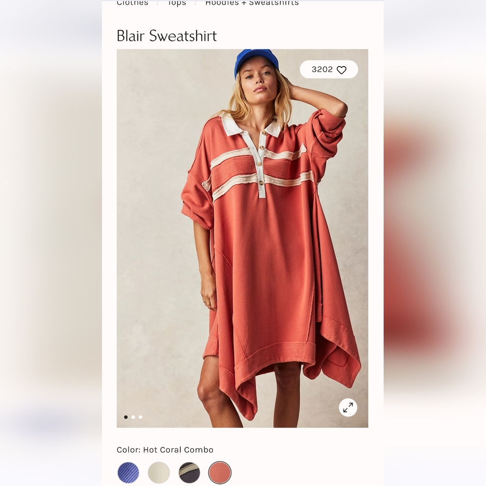 Free people sweatshirt dress